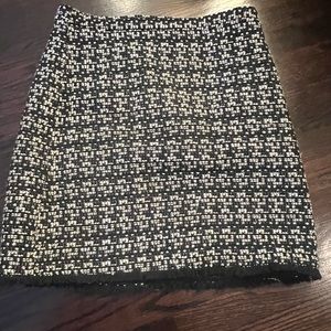 Black and white Ann Taylor skirt